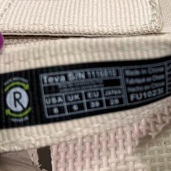 Teva Flatform Mevia Platform Gladiator Sandals Birch Beige Strappy Women’s 8 - Picture 12 of 15